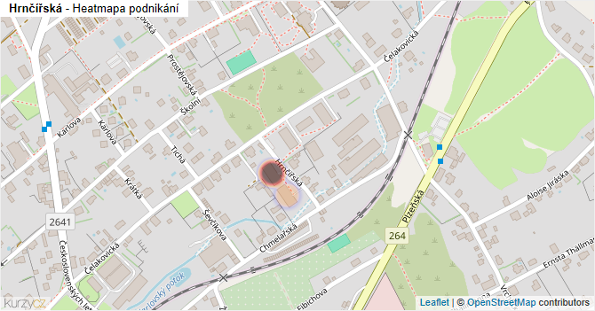 Hrnčířská - mapa podnikání