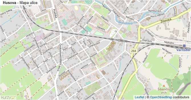 Husova - mapa ulice