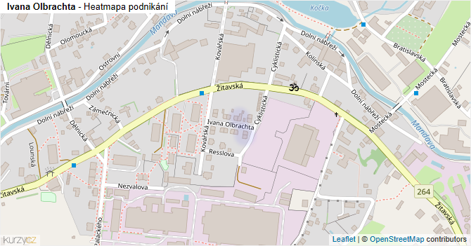 Ivana Olbrachta - mapa podnikání