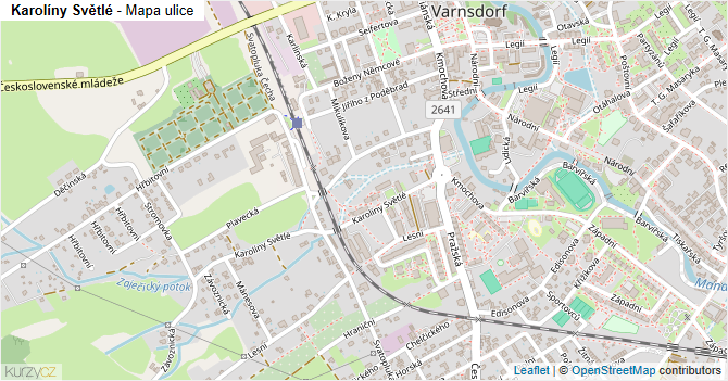 Karolíny Světlé - mapa ulice