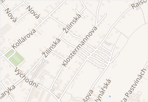 Klostermannova v obci Varnsdorf - mapa ulice