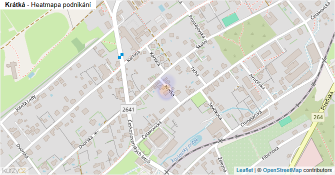 Krátká - mapa podnikání
