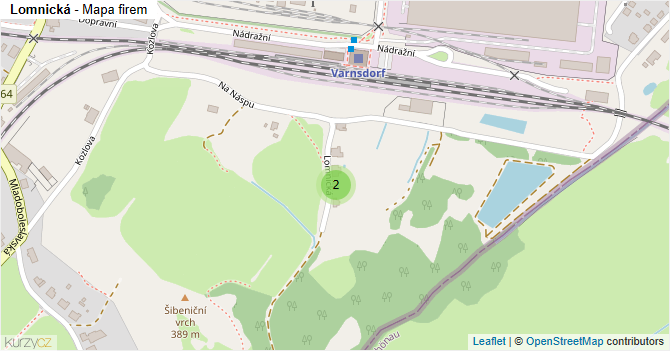 Lomnická - mapa firem