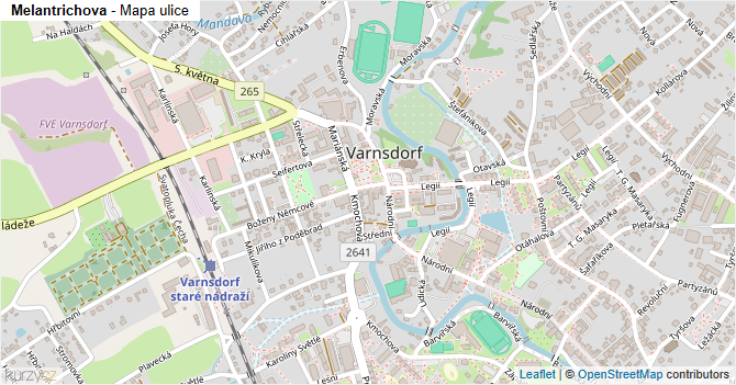 Melantrichova - mapa ulice