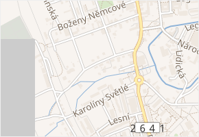 Na Příkopech v obci Varnsdorf - mapa ulice