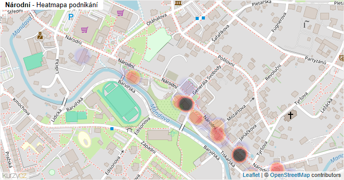 Národní - mapa podnikání
