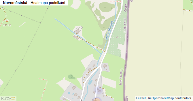 Novoměstská - mapa podnikání