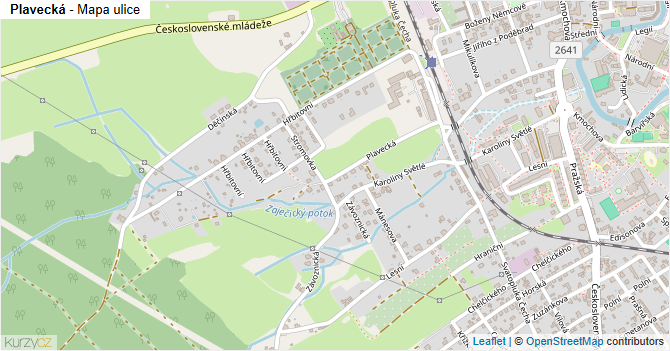 Plavecká - mapa ulice