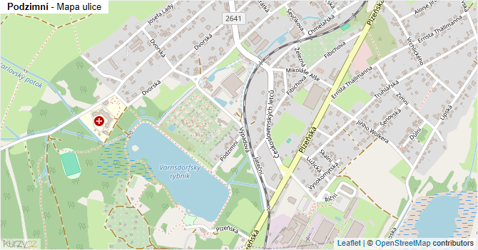 Podzimní - mapa ulice