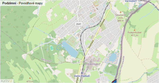 Podzimní - záplavové mapy stoleté vody