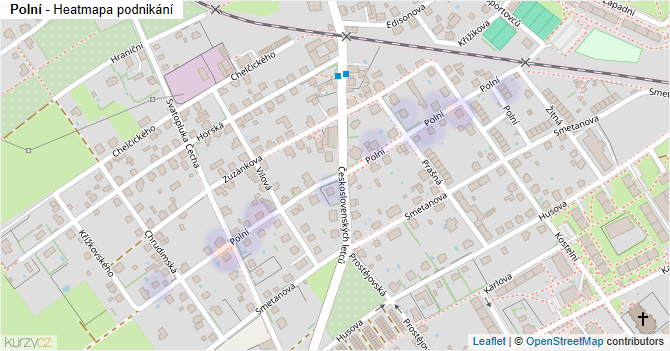Polní - mapa podnikání