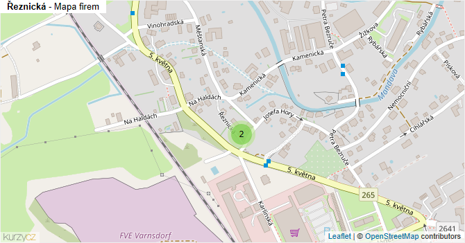 Řeznická - mapa firem