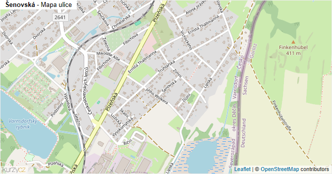Šenovská - mapa ulice