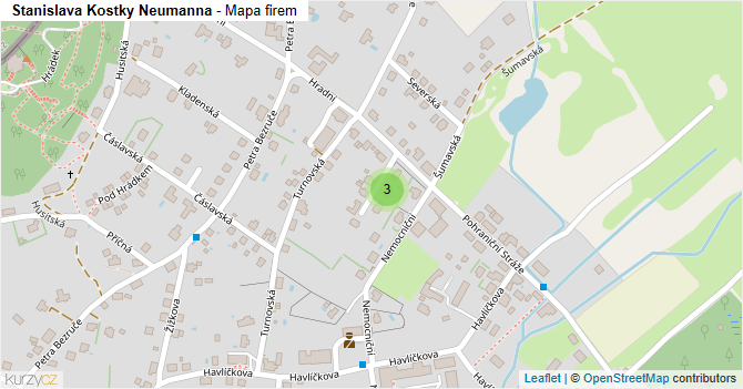 Stanislava Kostky Neumanna - mapa firem