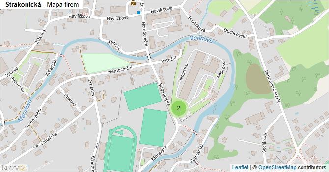 Strakonická - mapa firem