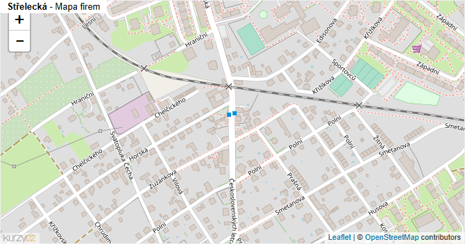 Střelecká - mapa firem