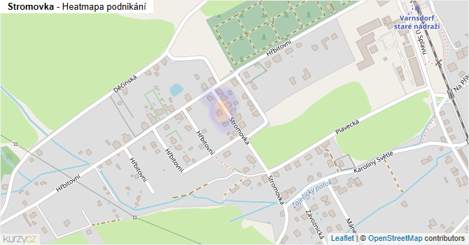Stromovka - mapa podnikání
