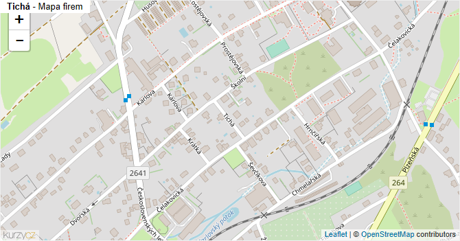 Tichá - mapa firem