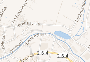 U Mlýna v obci Varnsdorf - mapa ulice