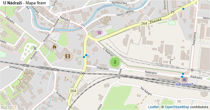 U Nádraží - mapa firem