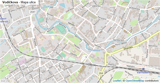 Vodičkova - mapa ulice