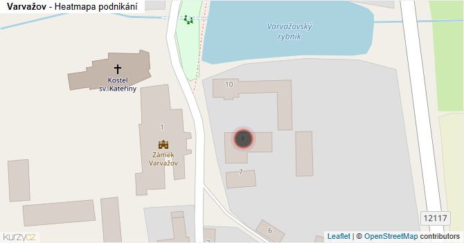 Varvažov - mapa podnikání