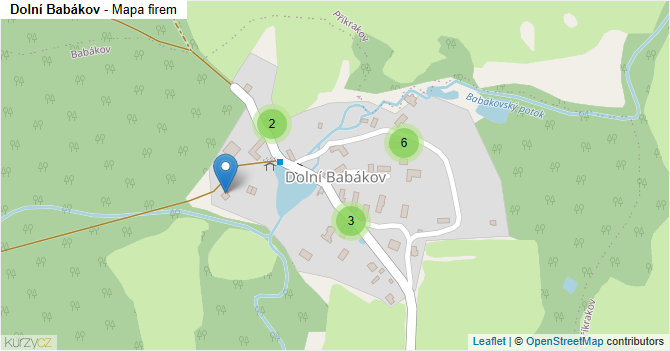 Dolní Babákov - mapa firem