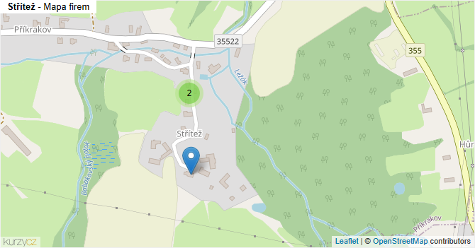 Střítež - mapa firem