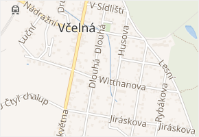Dlouhá v obci Včelná - mapa ulice