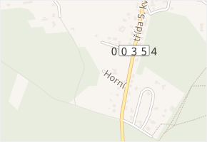 Horní v obci Včelná - mapa ulice