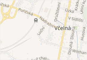 Luční v obci Včelná - mapa ulice