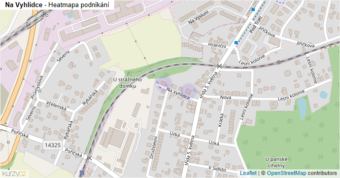 Na Vyhlídce - mapa podnikání