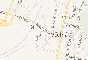 Nádražní v obci Včelná - mapa ulice