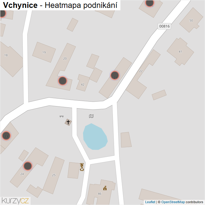 Mapa Vchynice - Firmy v obci.