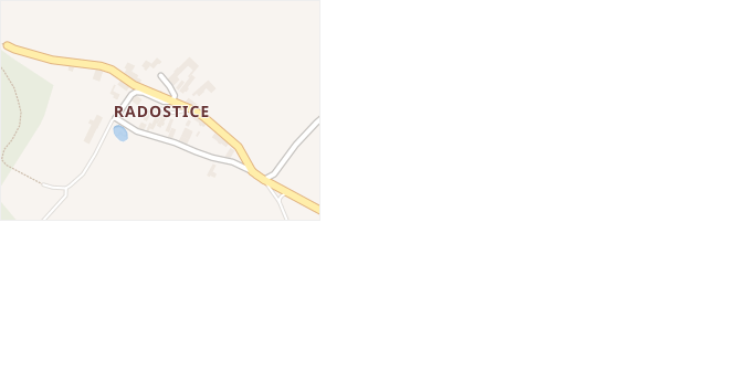 Radostice v obci Vchynice - mapa části obce