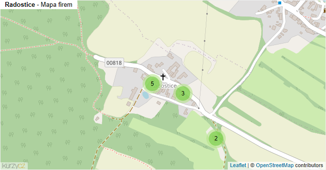 Radostice - mapa firem