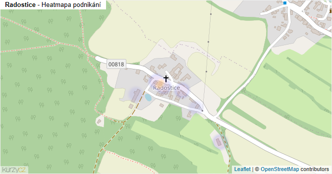 Radostice - mapa podnikání