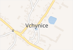 Vchynice v obci Vchynice - mapa části obce