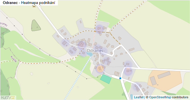 Odranec - mapa podnikání
