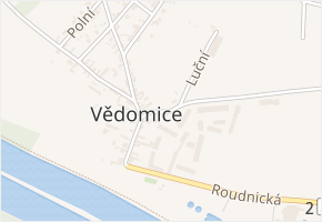 Ke statku v obci Vědomice - mapa ulice