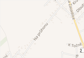 Na průhonu v obci Vědomice - mapa ulice