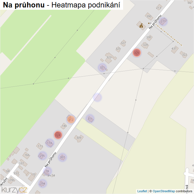 Mapa Na průhonu - Firmy v ulici.