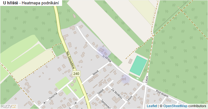 U hřiště - mapa podnikání