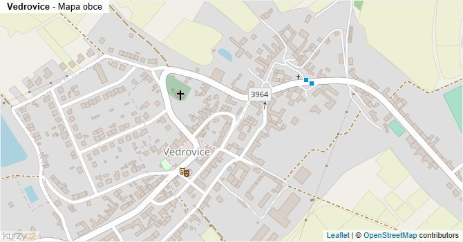 Vedrovice - mapa obce