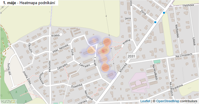 1. máje - mapa podnikání