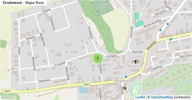 Družstevní - mapa firem