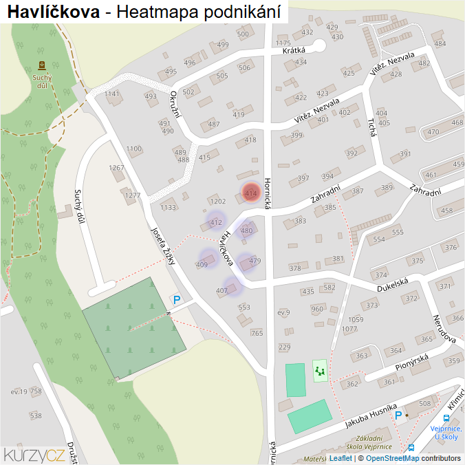 Mapa Havlíčkova - Firmy v ulici.