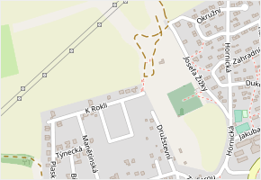 K Rokli v obci Vejprnice - mapa ulice