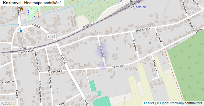 Kozinova - mapa podnikání