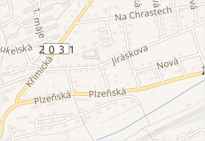 Květná v obci Vejprnice - mapa ulice